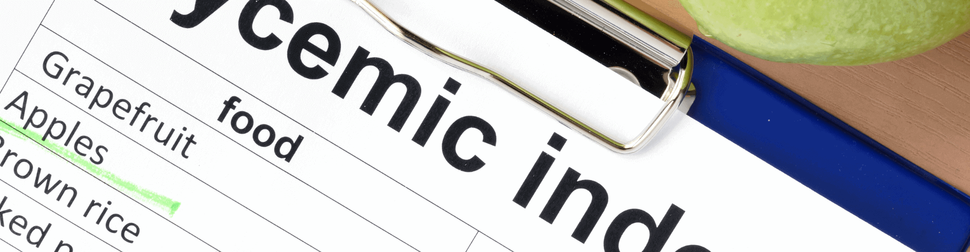 Tableau de la charge glycémique