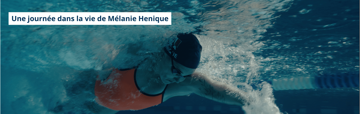 la nageuse Mélanie Henique dans l'eau en train de nager