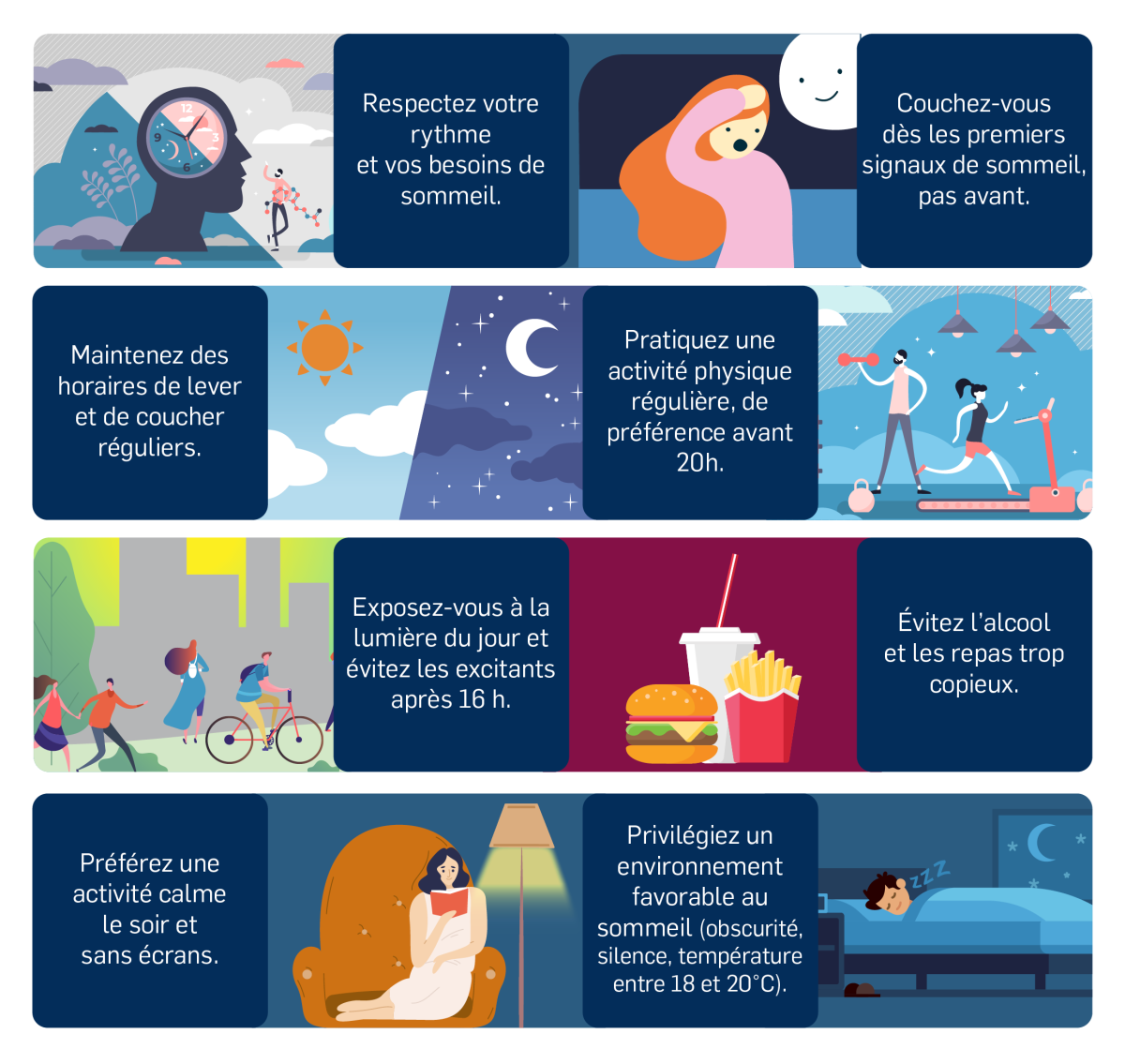 Identifier et comprendre les différents problèmes du sommeil | PiLeJe