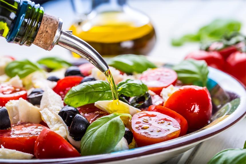 Salade à l'huile d'olive