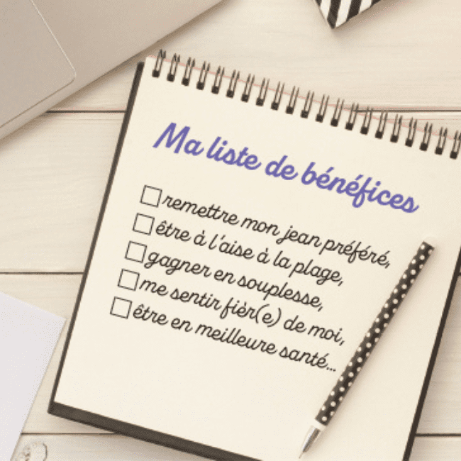 Ma liste de bénéfices