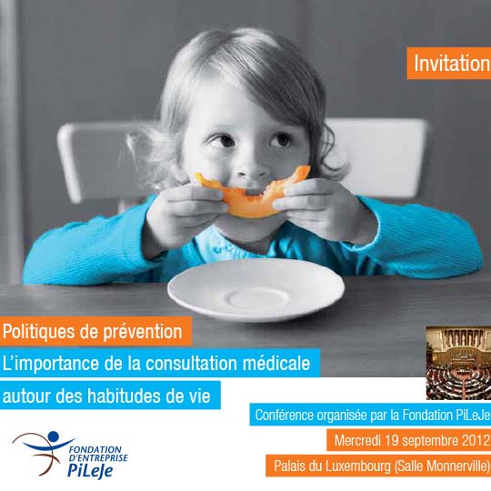 La fondation PiLeJe réaliser le premier colloque de la série politique de prévention au Sénat (Palais du Luxembourg)